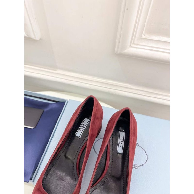 Prada Square Head Single Shoes SH00227