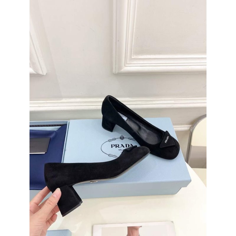 Prada Square Head Single Shoes SH00228