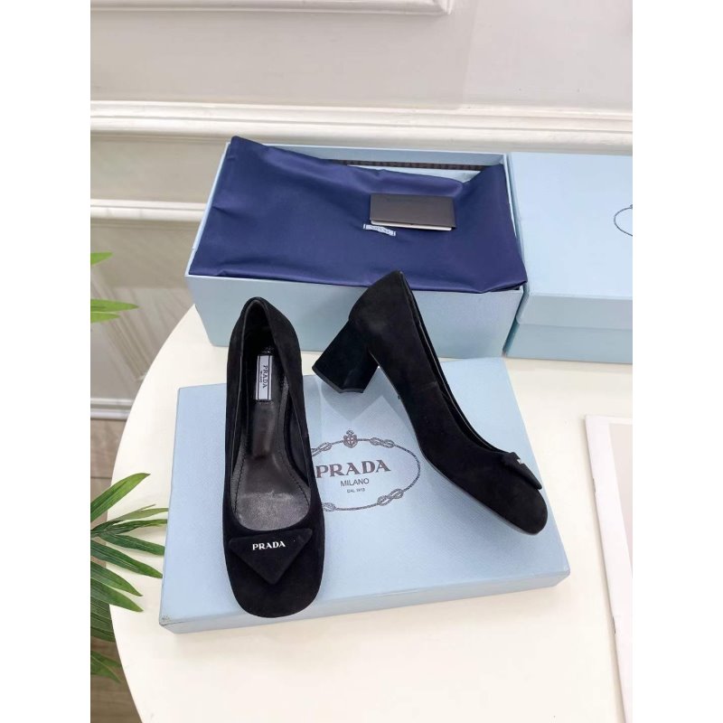 Prada Square Head Single Shoes SH00228
