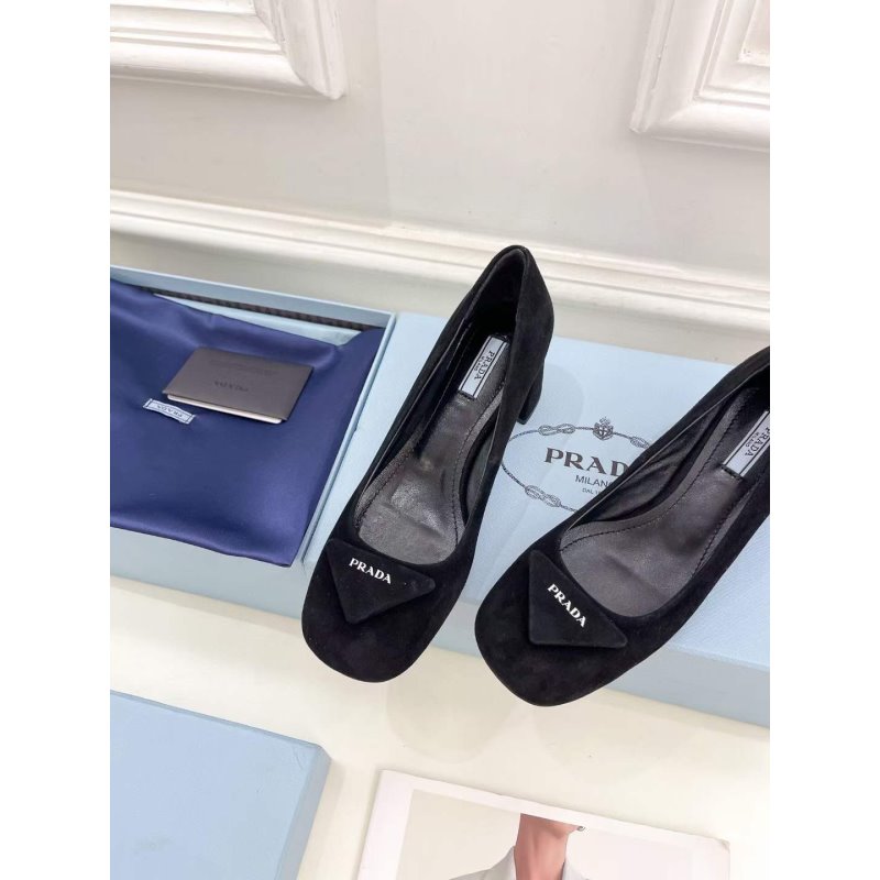 Prada Square Head Single Shoes SH00228