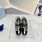 Prada Square head back empty thick single Shoes SH00097