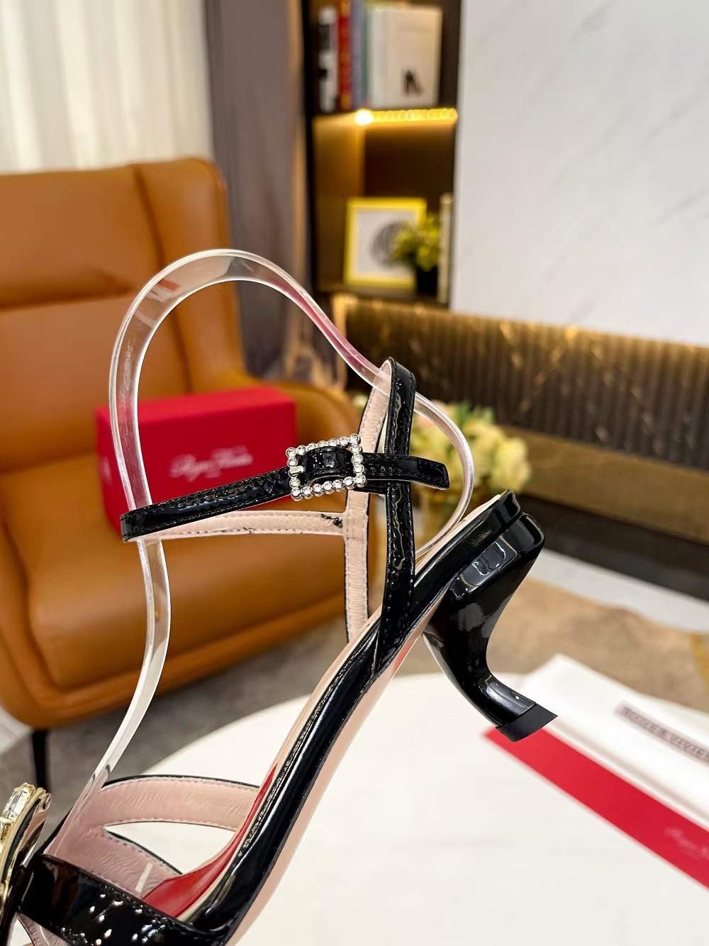 Roger Vivier Hollow Heeled Sandals SHS04334