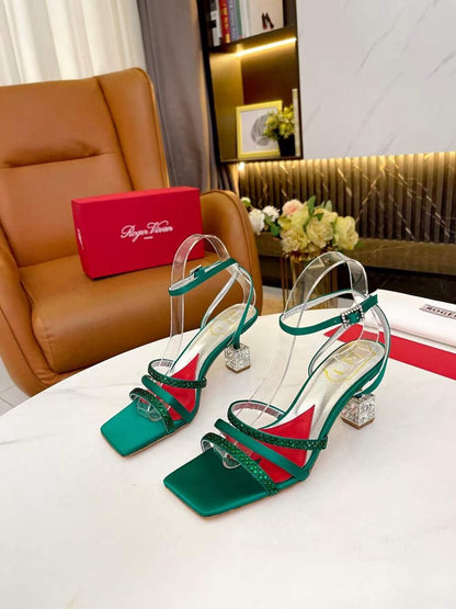 Roger Vivier Hollow Heeled Sandals SHS04336