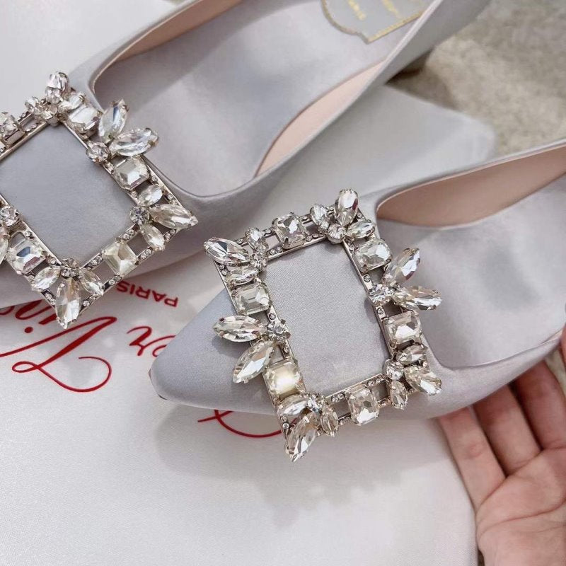 Roger Vivier Diamond Button Heeled Shoes SH00204