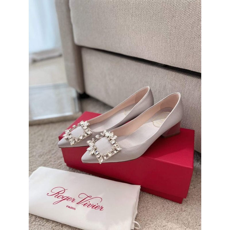 Roger Vivier Diamond Button Heeled Shoes SH00204