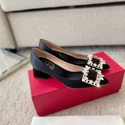 Roger Vivier Diamond Button Heeled Shoes SH00207