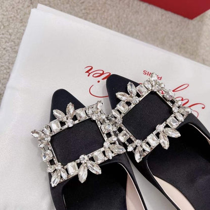 Roger Vivier Diamond Button Heeled Shoes SH00207