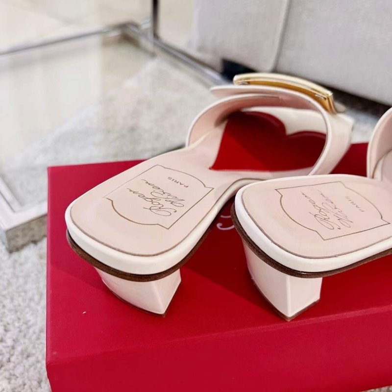 Roger Vivier Square Button  Mueller Shoes SH00127