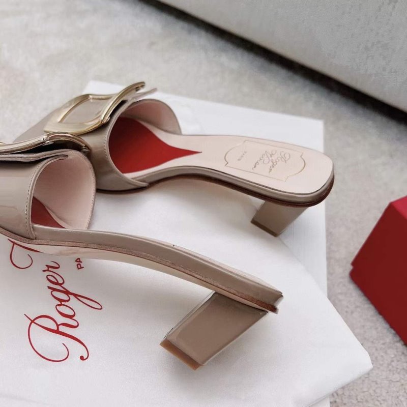 Roger Vivier Square Button  Mueller Shoes SH00128