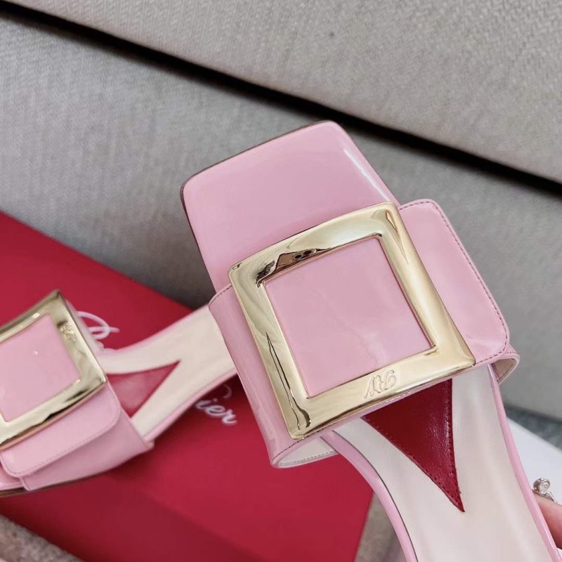 Roger Vivier Square Button  Mueller Shoes SH00129