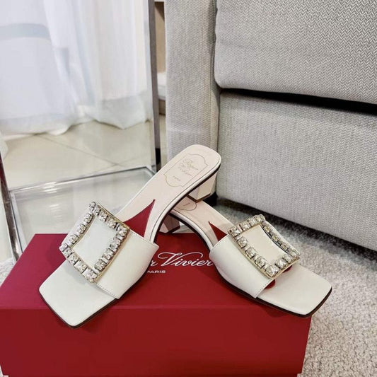 Roger Vivier Square Button  Mueller Shoes SH00130