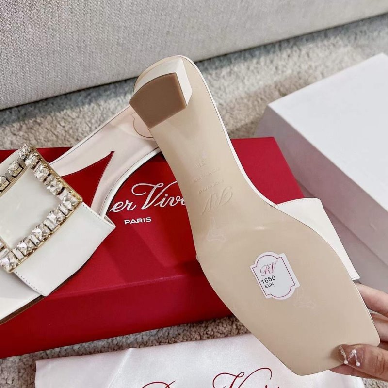 Roger Vivier Square Button  Mueller Shoes SH00130
