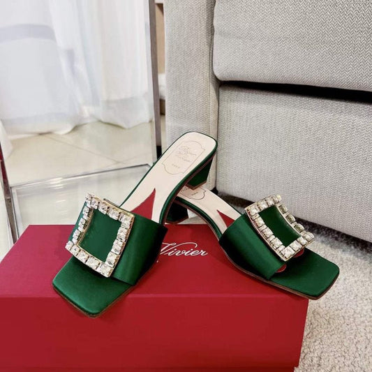 Roger Vivier Square Button  Mueller Shoes SH00132