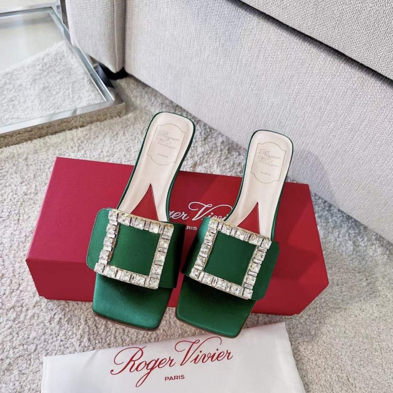 Roger Vivier Square Button  Mueller Shoes SH00132