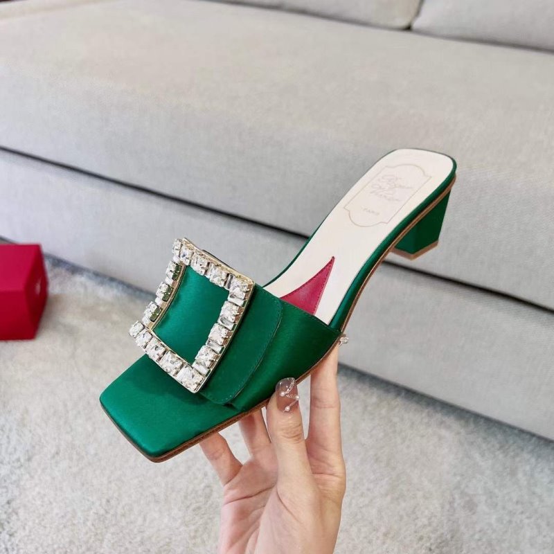 Roger Vivier Square Button  Mueller Shoes SH00132