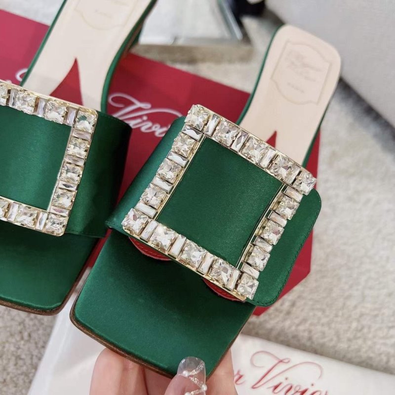 Roger Vivier Square Button  Mueller Shoes SH00132