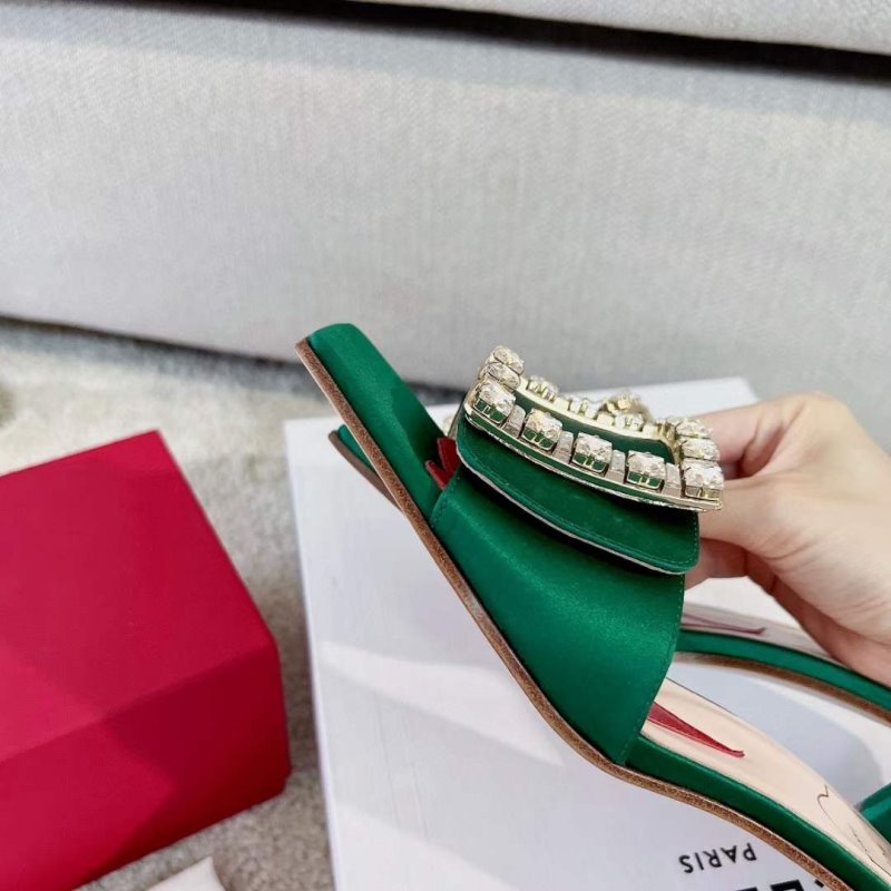 Roger Vivier Square Button  Mueller Shoes SH00132