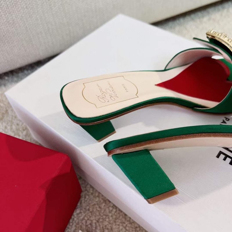Roger Vivier Square Button  Mueller Shoes SH00132