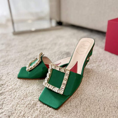 Roger Vivier Square Button  Mueller Shoes SH00132