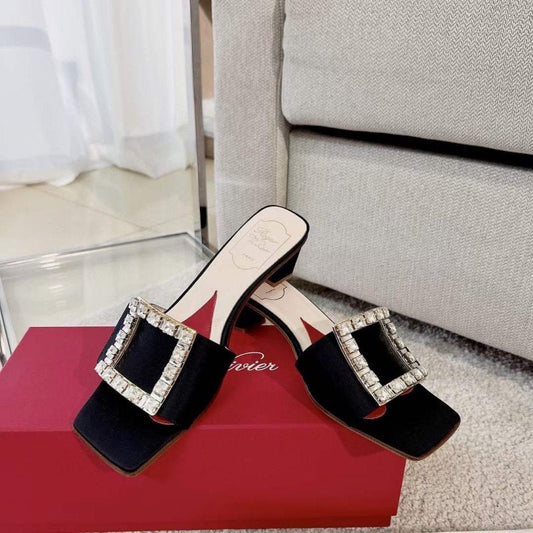 Roger Vivier Square Button  Mueller Shoes SH00133