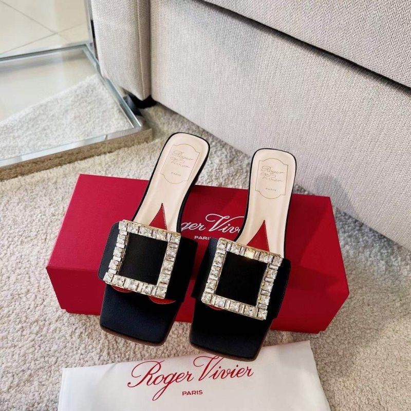 Roger Vivier Square Button  Mueller Shoes SH00133