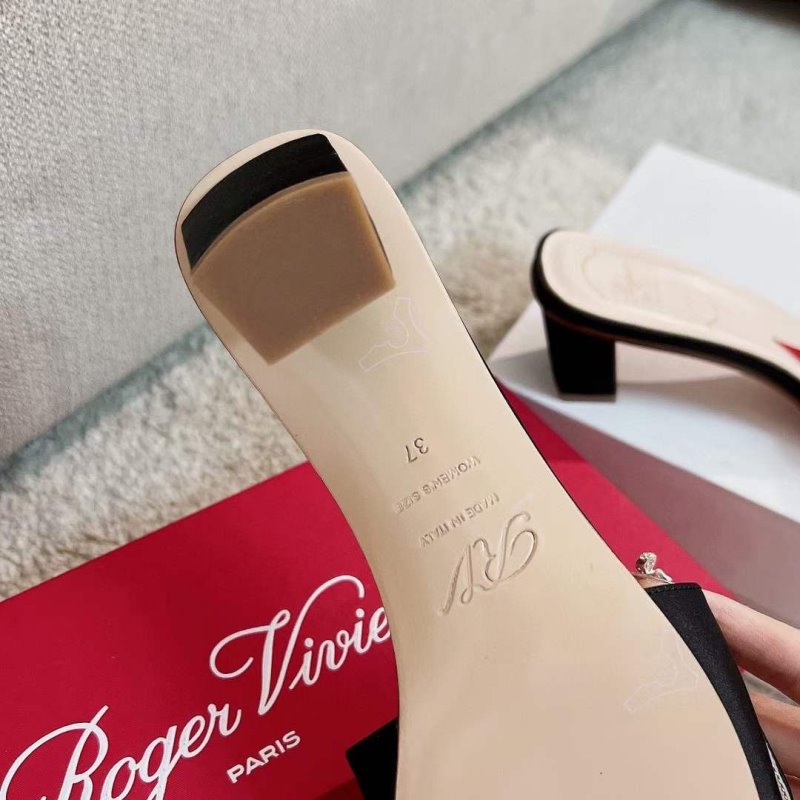 Roger Vivier Square Button  Mueller Shoes SH00133