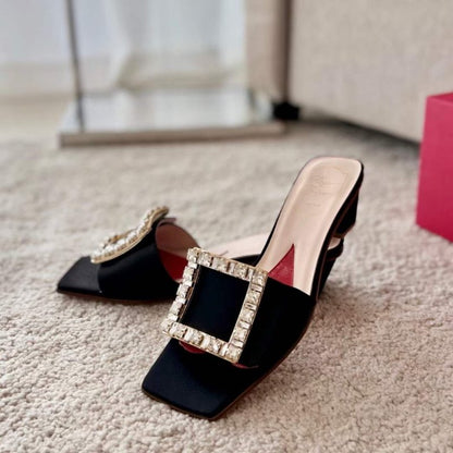 Roger Vivier Square Button  Mueller Shoes SH00133