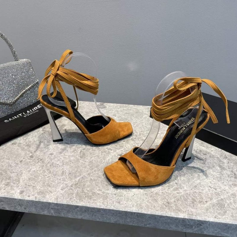 Saint Laurent  High Heeled Strap Sandals SHS05285