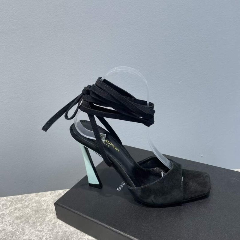 Saint Laurent  High Heeled Strap Sandals SHS05286