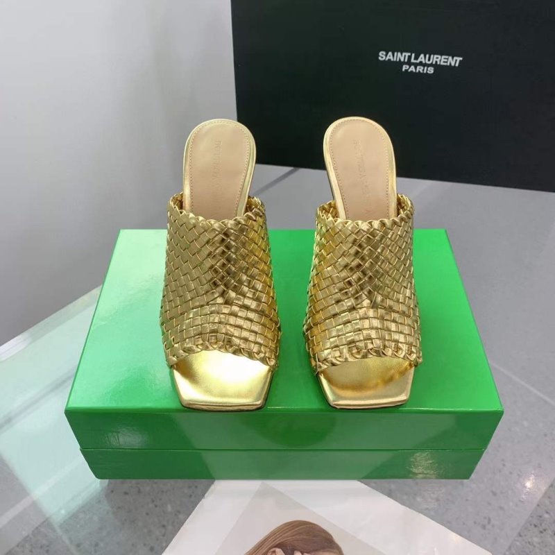 Saint Laurent  Metal Heel Slippers SHS05515