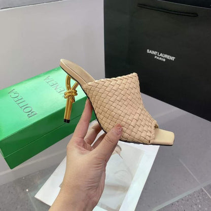 Saint Laurent  Metal Heel Slippers SHS05517