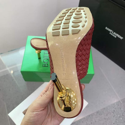 Saint Laurent  Metal Heel Slippers SHS05518