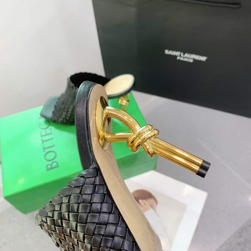 Saint Laurent  Metal Heel Slippers SHS05519