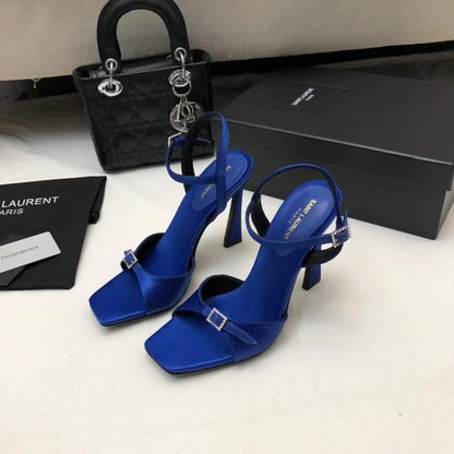 Saint Laurent  Square Toe High Heeled Sandals SHS05265