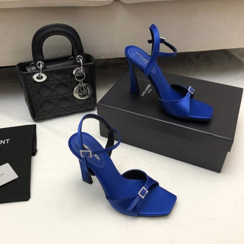 Saint Laurent  Square Toe High Heeled Sandals SHS05265