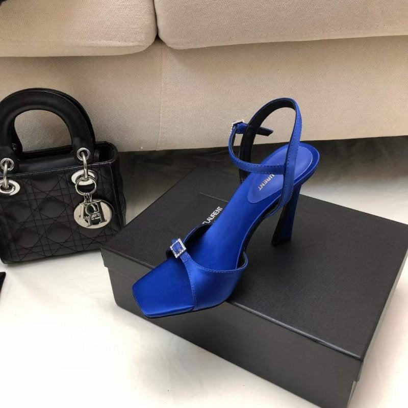 Saint Laurent  Square Toe High Heeled Sandals SHS05265