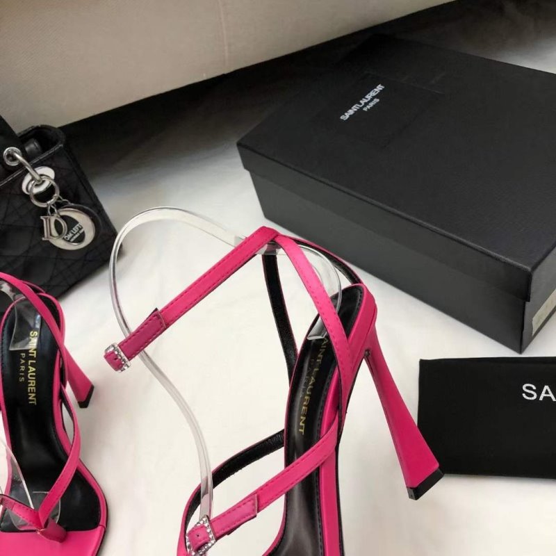 Saint Laurent  Square Toe High Heeled Sandals SHS05267