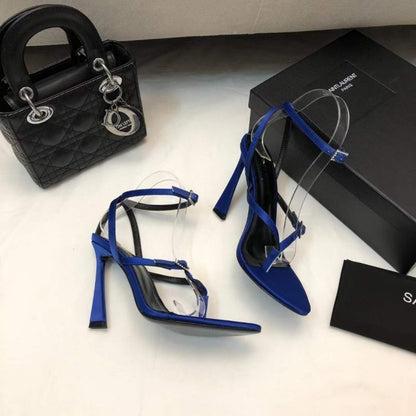 Saint Laurent  Square Toe High Heeled Sandals SHS05268