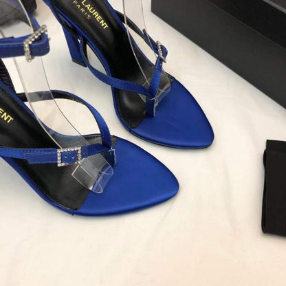 Saint Laurent  Square Toe High Heeled Sandals SHS05268