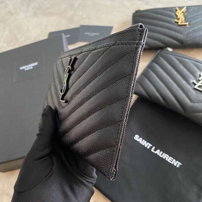 Saint Laurent Caviar Clutch Wallet WB001348