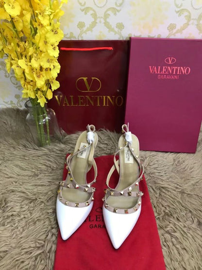 Valentino White Heeled Sandals SHS02537