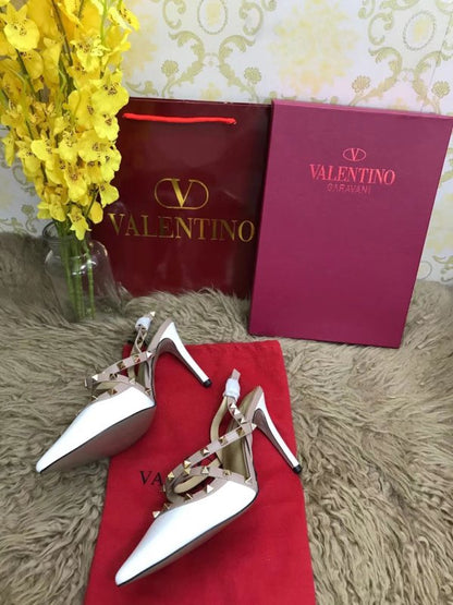 Valentino White Heeled Sandals SHS02537