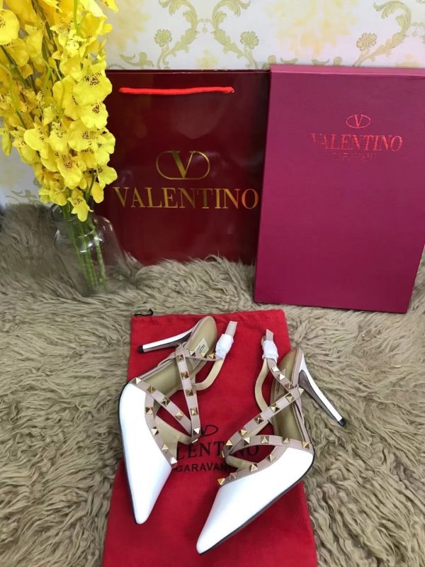 Valentino White Heeled Sandals SHS02537