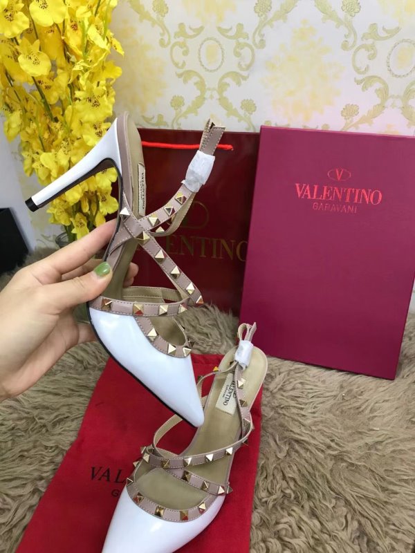 Valentino White Heeled Sandals SHS02537