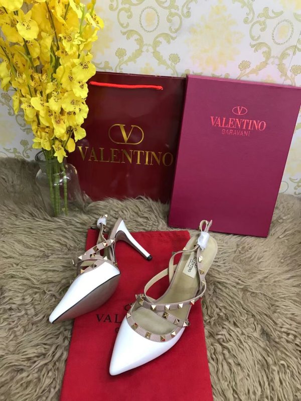 Valentino White Heeled Sandals SHS02537