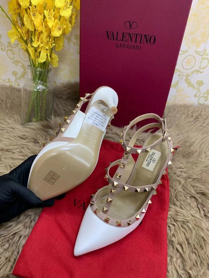 Valentino White Heeled Sandals SHS02556