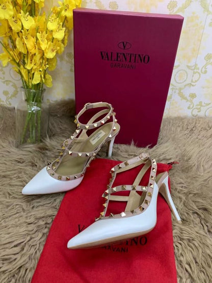 Valentino White Heeled Sandals SHS02556