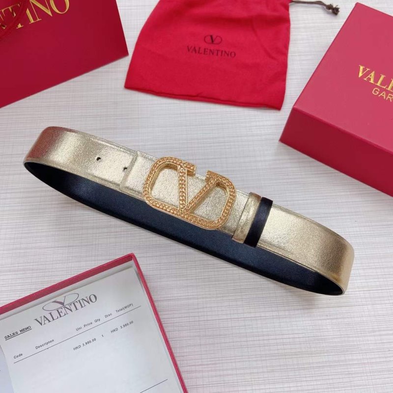 Valentino Garavni V Logo Belt WB001244