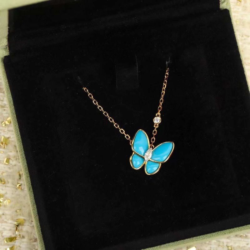 Van Cleef and Arpels Butterfly Necklace JWL00135