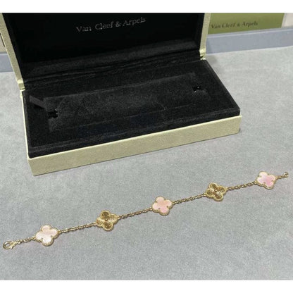 Van Cleef and Arpels Five Flower Clover Bracelet JWL00248